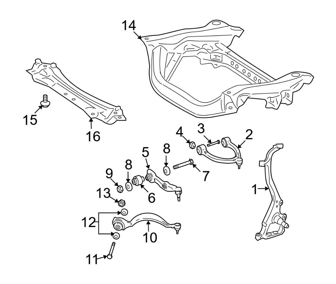 Mercedes Steering Knuckle - Front Driver Left 2213324501